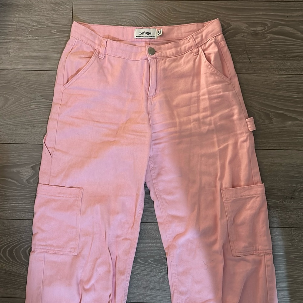 Pink cargo jeans size S to M